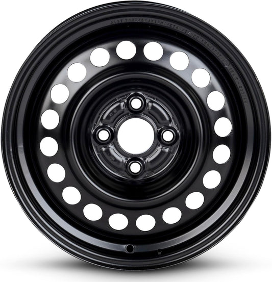 for 2010-2014 Honda Fit 15 Inch Painted Black Rim - OE Direct Replacement - Road Ready Car Wheel