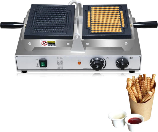 French Fries Waffle Stick Machine Commercial Waffle Fries Maker Electric Biscuit Stick Waffle Machine 110V French Fries Shaped Waffle maker