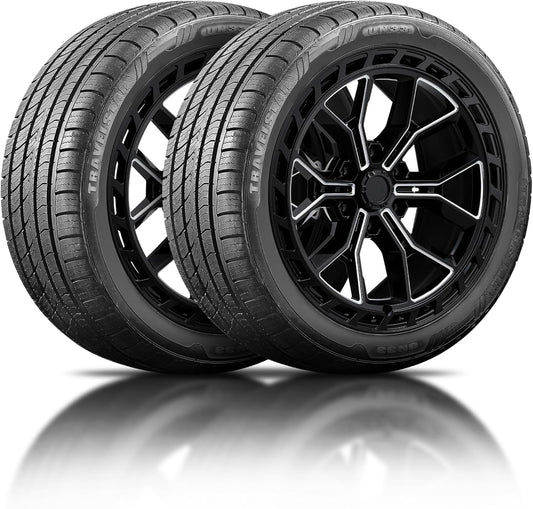 Set of 2 Travelstar UN33 205\/55R16 91W High Performance All Season Passenger Tire 205\/55\/16 HP Radial Mud Snow Car Tires (Tire Only)