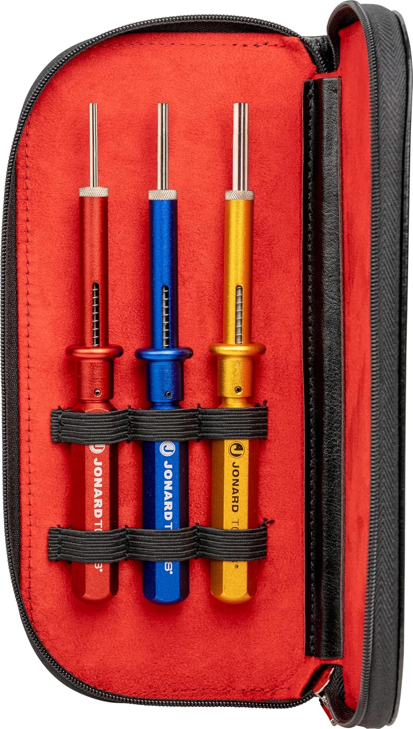 Jonard Tools KR-260 3 Piece Extraction Tool Kit with Leather Case