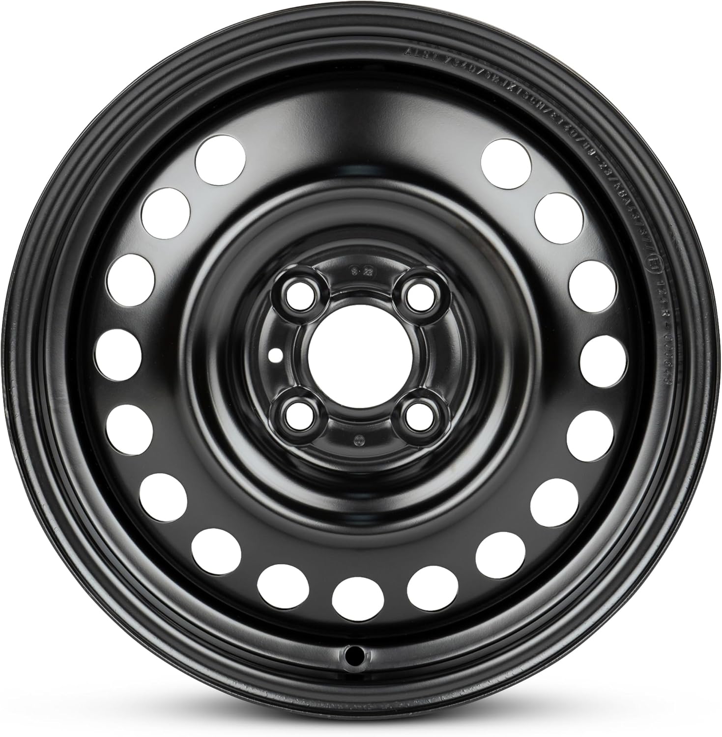 For 2012-2019 Nissan Versa 15 Inch Painted Black Rim - OE Direct Replacement - Road Ready Car Wheel