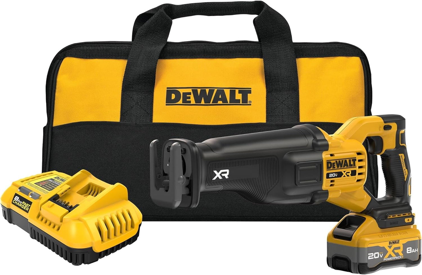 DEWALT 20V MAX XR Cordless Reciprocating Saw Kit XR POWERPACK with Battery and Charger Included (DCS384WW1)