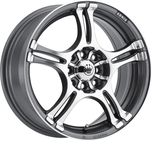 Konig Incident Graphite Machined Wheel (16x7"/4x100mm)