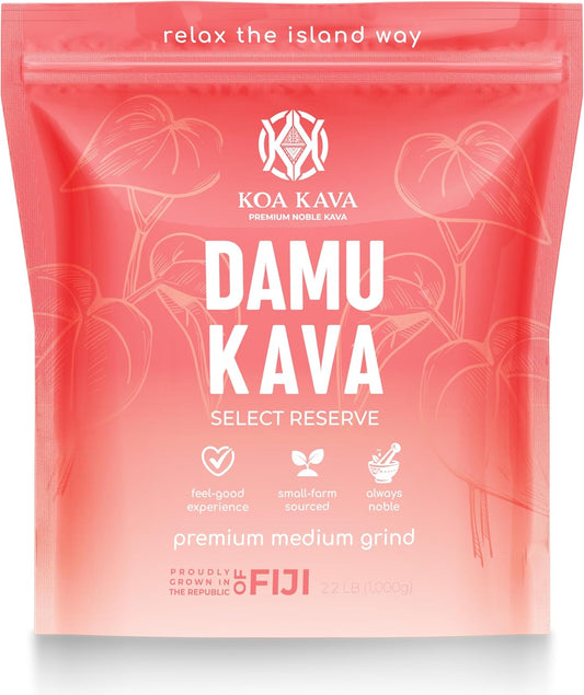 Damu Koa Kava Kava Powder \u2013 Premium Fijian Damu Noble Root, Strong, Heady 8 oz. (226g)