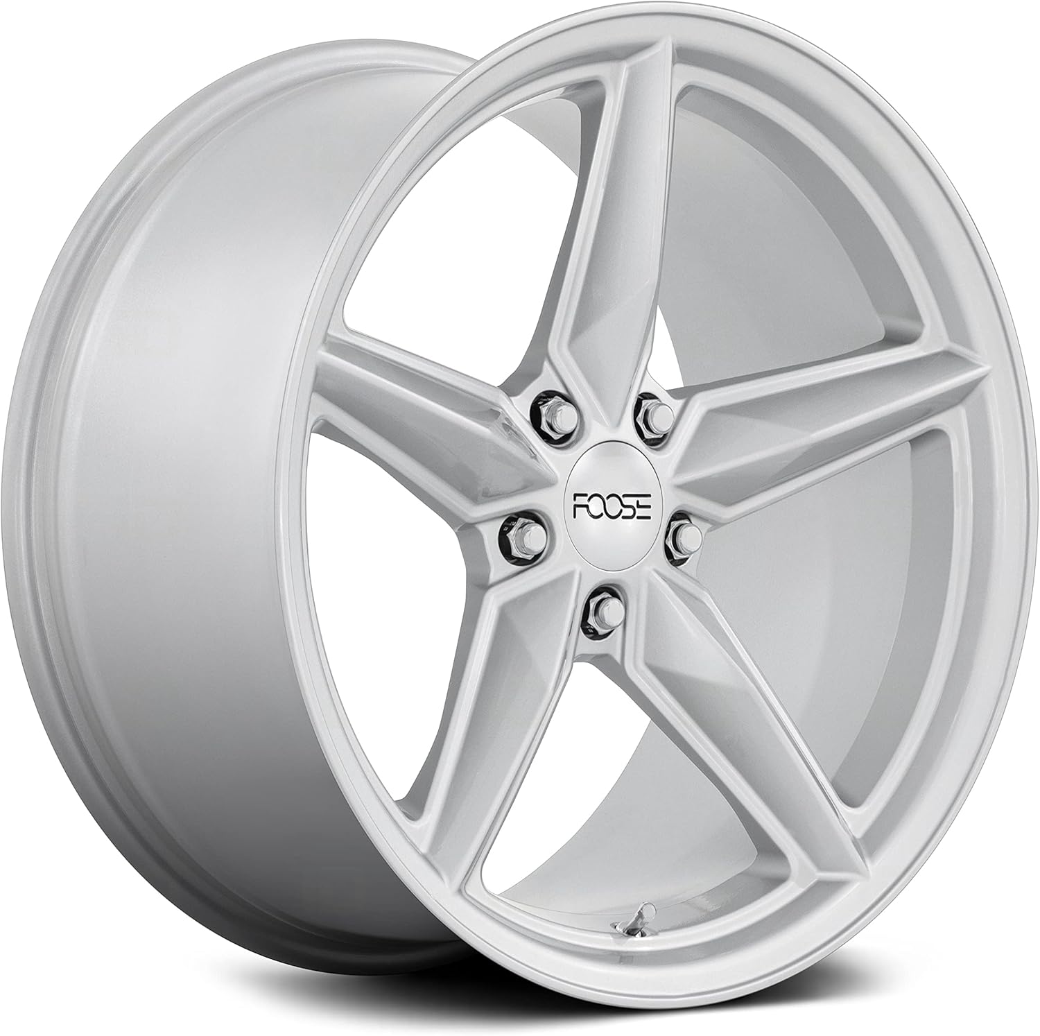 Foose 19x11 F174 CF8 Gloss Silver Wheel 5x120 (43mm)