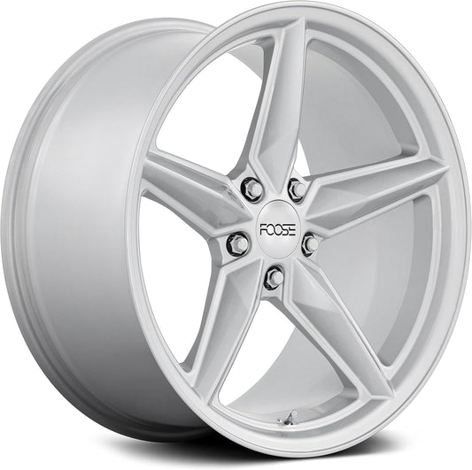 Foose 19x11 F174 CF8 Gloss Silver Wheel 5x120 (43mm)