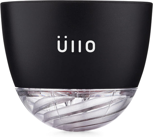 Ullo Wine Purifier with 4 Selective Sulfite Filters. Remove Sulfites and Histamines, Restore Taste, Aerate, and Experience the Magic of Ullo purified wine.
