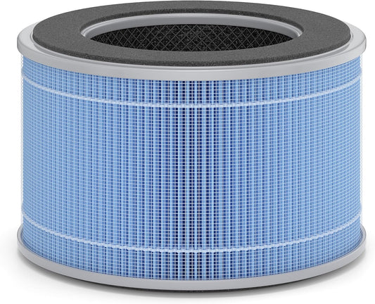 Medify MA-12 Replacement Filter for Allergens, Smoke, Wildfires, Dust, Odors, Pollen, Pets | 3 in 1 with Pre-filter, True HEPA H14 and Activated Carbon for 99.99% Removal | 1-Pack