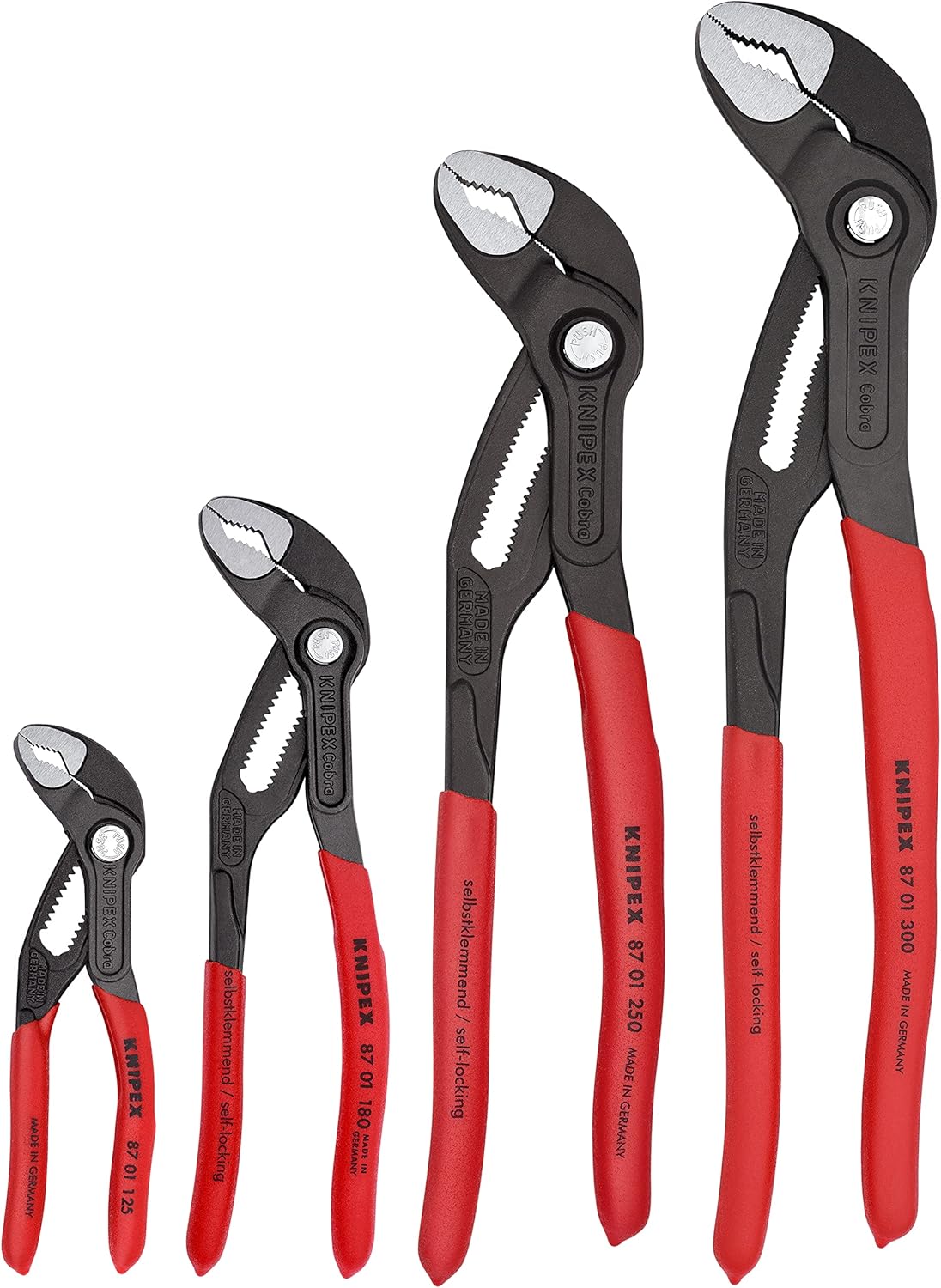 KNIPEX Tools 9K 00 80 143 US 4 Pc Cobra® Pliers Set