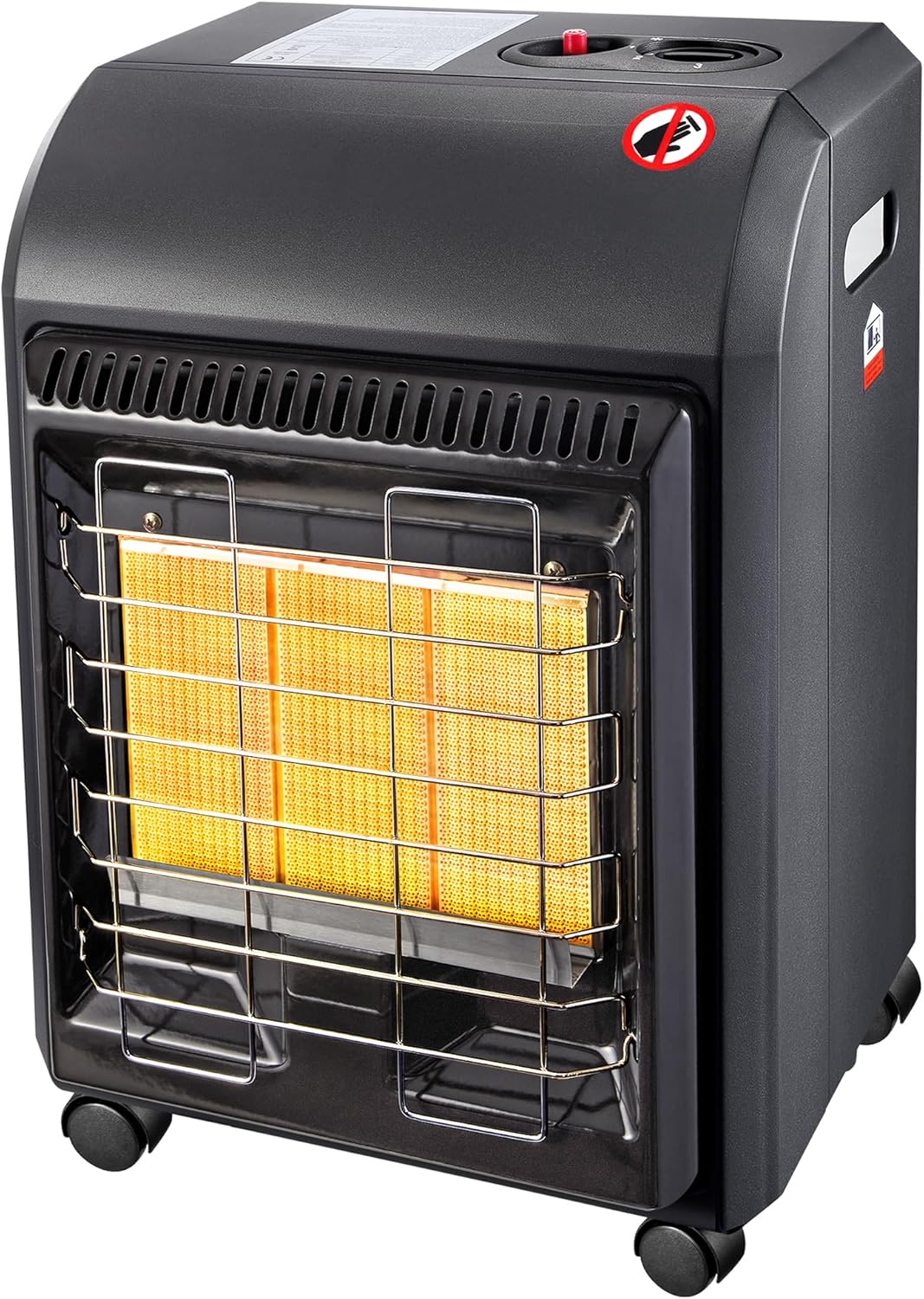 Propane Patio Heater, Portable Outdoor 18000BTU Gas Radiant Heater, LP Propane Heaters for Indoor, Shop, Garage, Outside, Camping