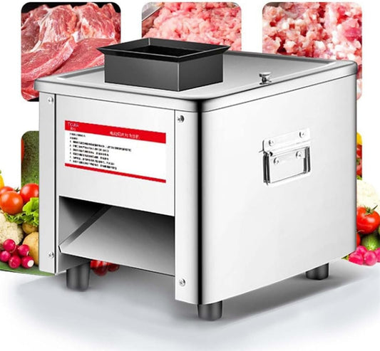 850W Meat Cutter Commercial Electric Meat Slicer Shredded Cutting Machine, Automatic Vegetable Cutting Machine, Pork Meat Cutter Slicer Cutting Machine, Easy to Clean,2.5MM