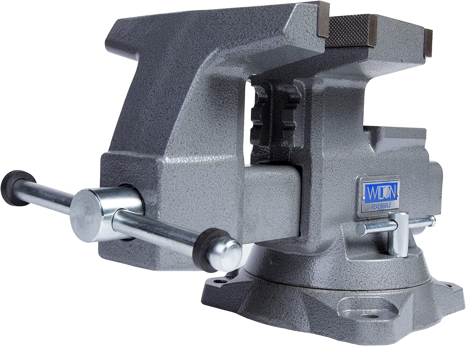 Wilton Reversible Bench Vise, 8" Jaw Width, 9-1\/4" & 14-1\/2" Jaw Opening, 4-3\/4" Throat (Model 4800R)