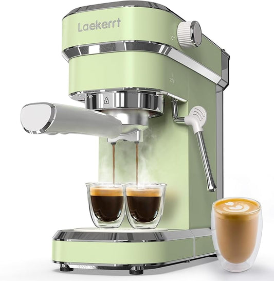 925341 ekerrt Professional Espresso Machine 20 ar, Espresso r with Milk Frother Steam Wand, Stainless Steel Home Coffee Machines for Cappuccino and tte, Gift for Women Wife Daughter or Mom, Pink