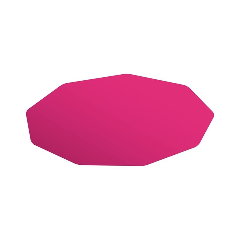 9MatÂ® Polycarbonate 9-Sided Pink Gaming Chair Mat for Hard Floors - 38" x 39"
