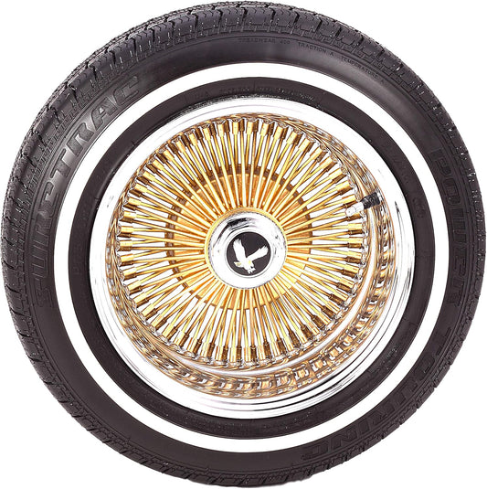 Suretrac (Remington) White Wall Tire Power Touring 155/80R13 79S (0.6 inch white wall) 155-80-R13