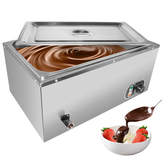 ALDKitchen Bain Marie Steam Warmer | Electric Buffet Food Warmer | Stainless Steel | 1 Tank | 110V