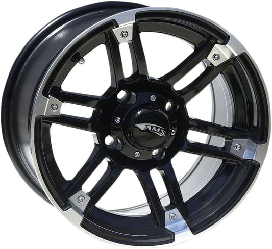 AMS Roll'n 104 Aluminum Rear Wheel Machined Black 12x7 4/4 3+4 (0230-0759)