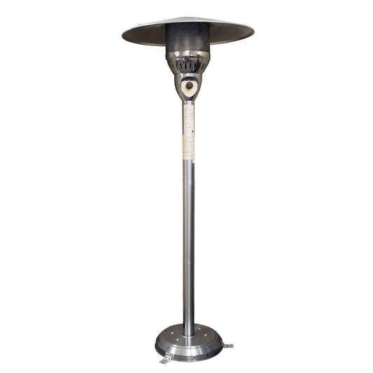 AZ Patio Heaters Outdoor Natural Gas Patio Heater in Stainless Steel