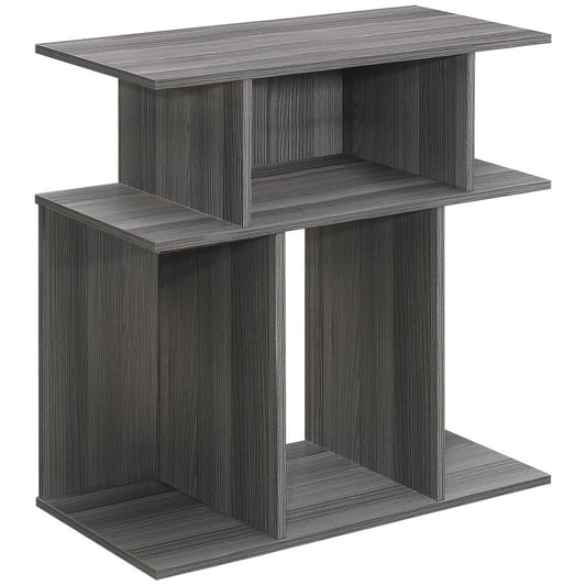 Accent Table Side End Nightstand Lamp Living Room Bedroom Laminate Grey