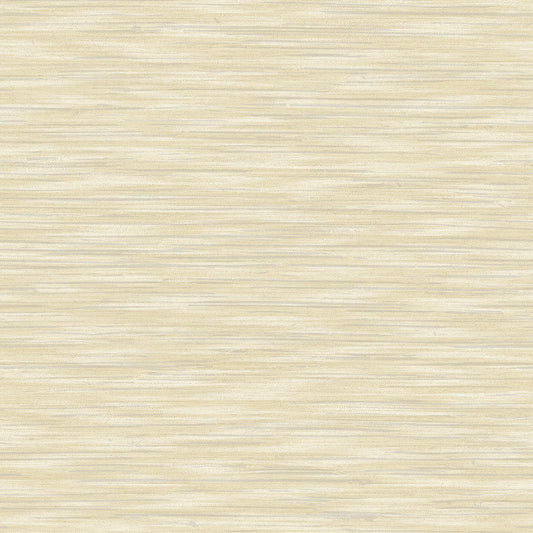 Advantage Benson Yellow Faux Fabric Wallpaper