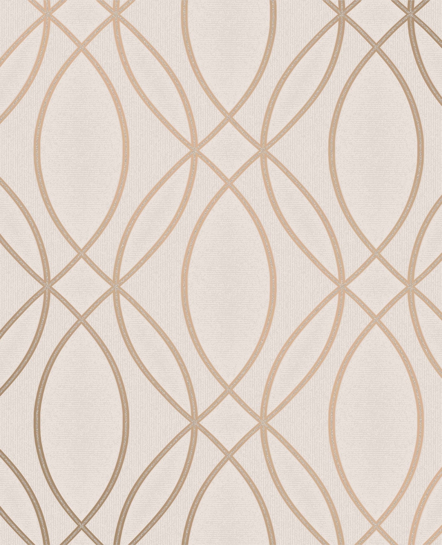 Advantage Lisandro Rose Gold Geometric Lattice Wallpaper
