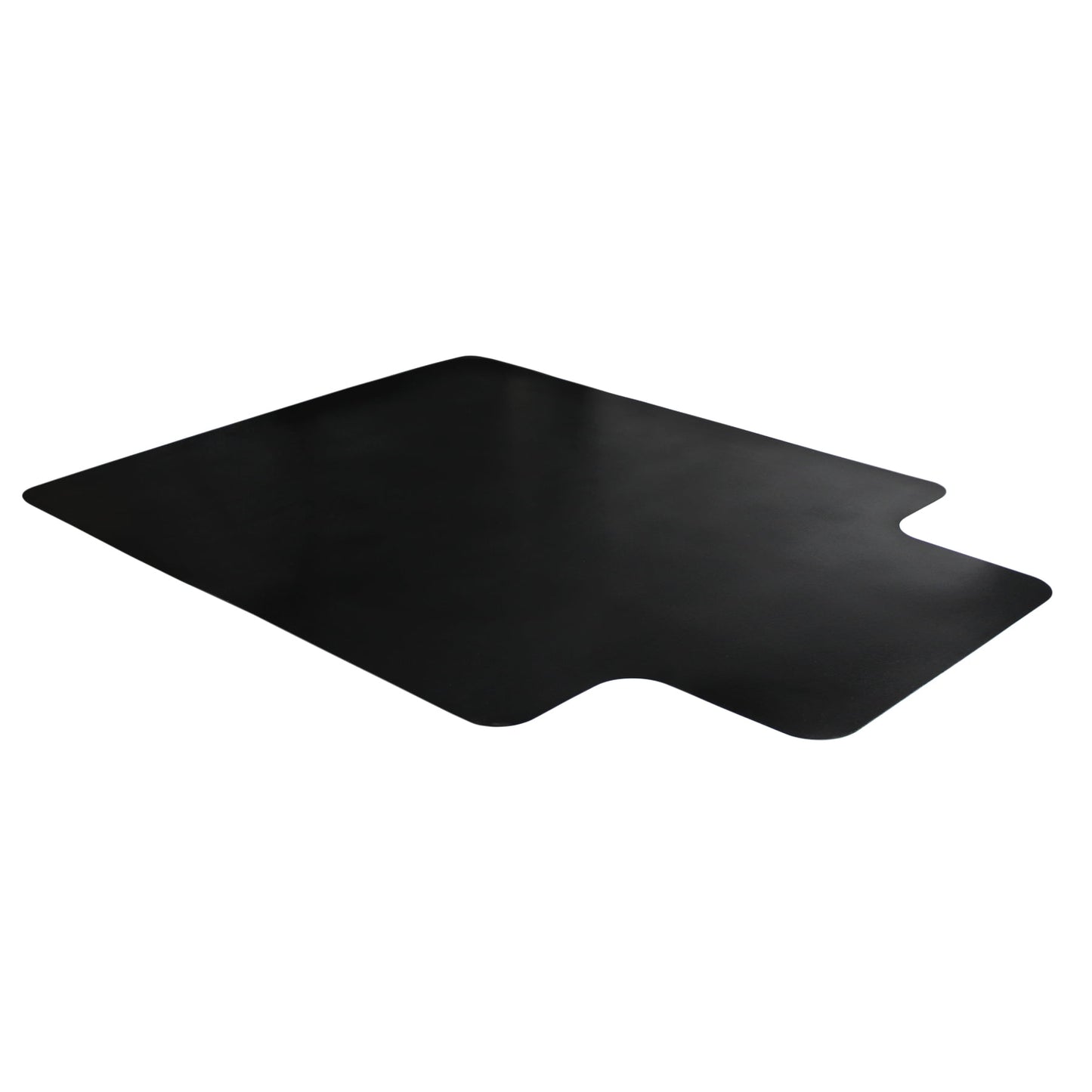 AdvantagematÂ® Black Vinyl Lipped Chair Mat for Hard Floor - 36" x 48"