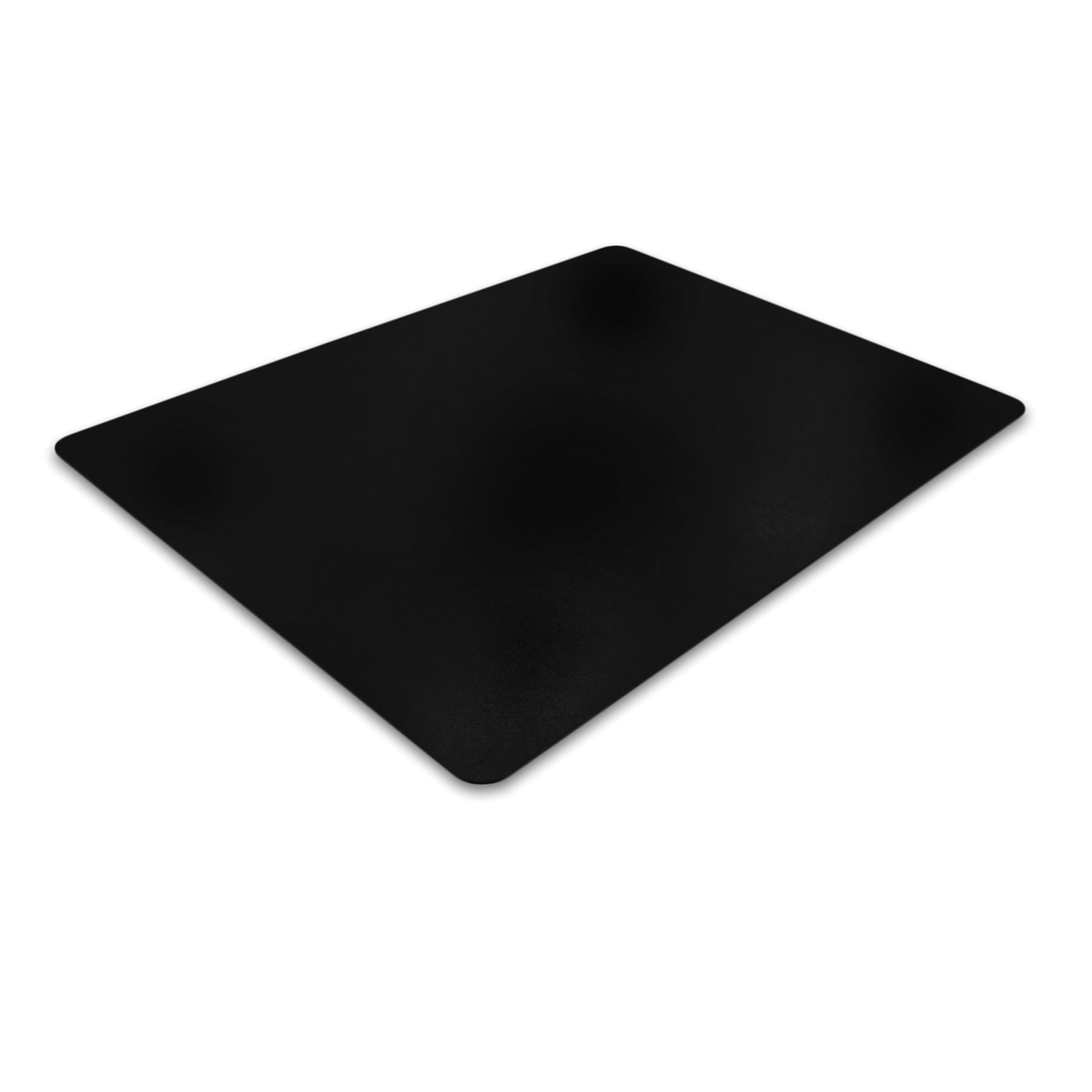 AdvantagematÂ® Black Vinyl Rectangular Chair Mat for Hard Floor - 29.5" x 47"