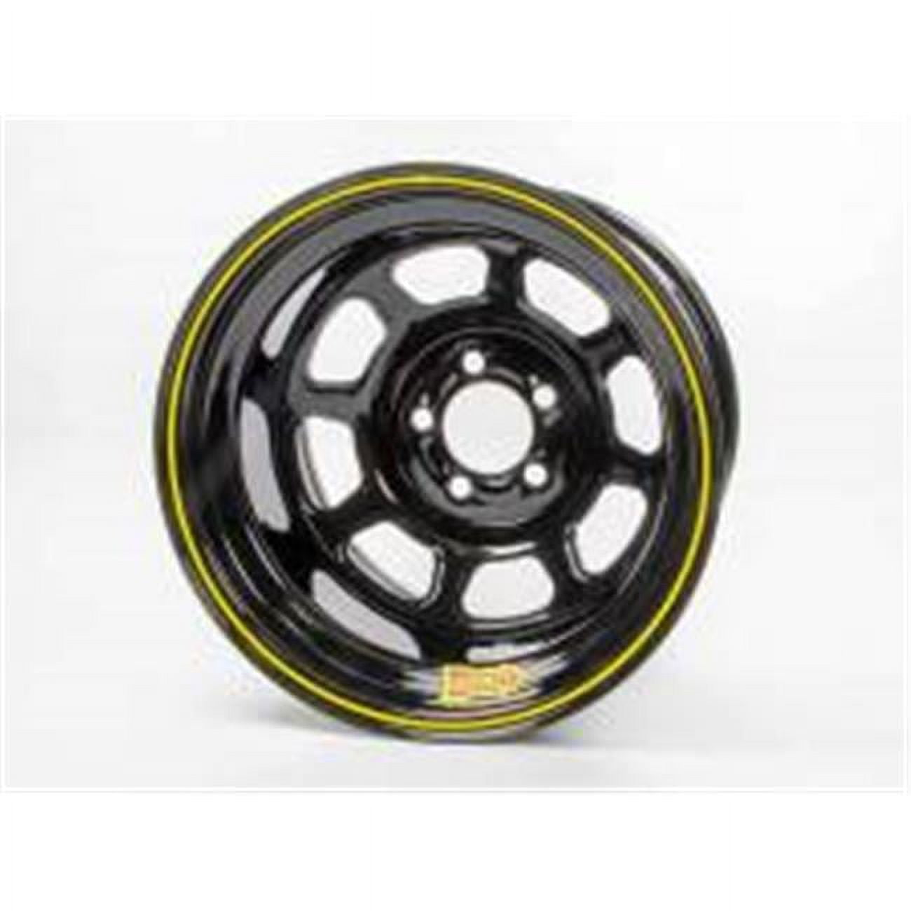 Aero Race Wheels 58-104740 15 x 10 in. 58 Series Rolled Wheel - Black - 4 in. Back Spacing