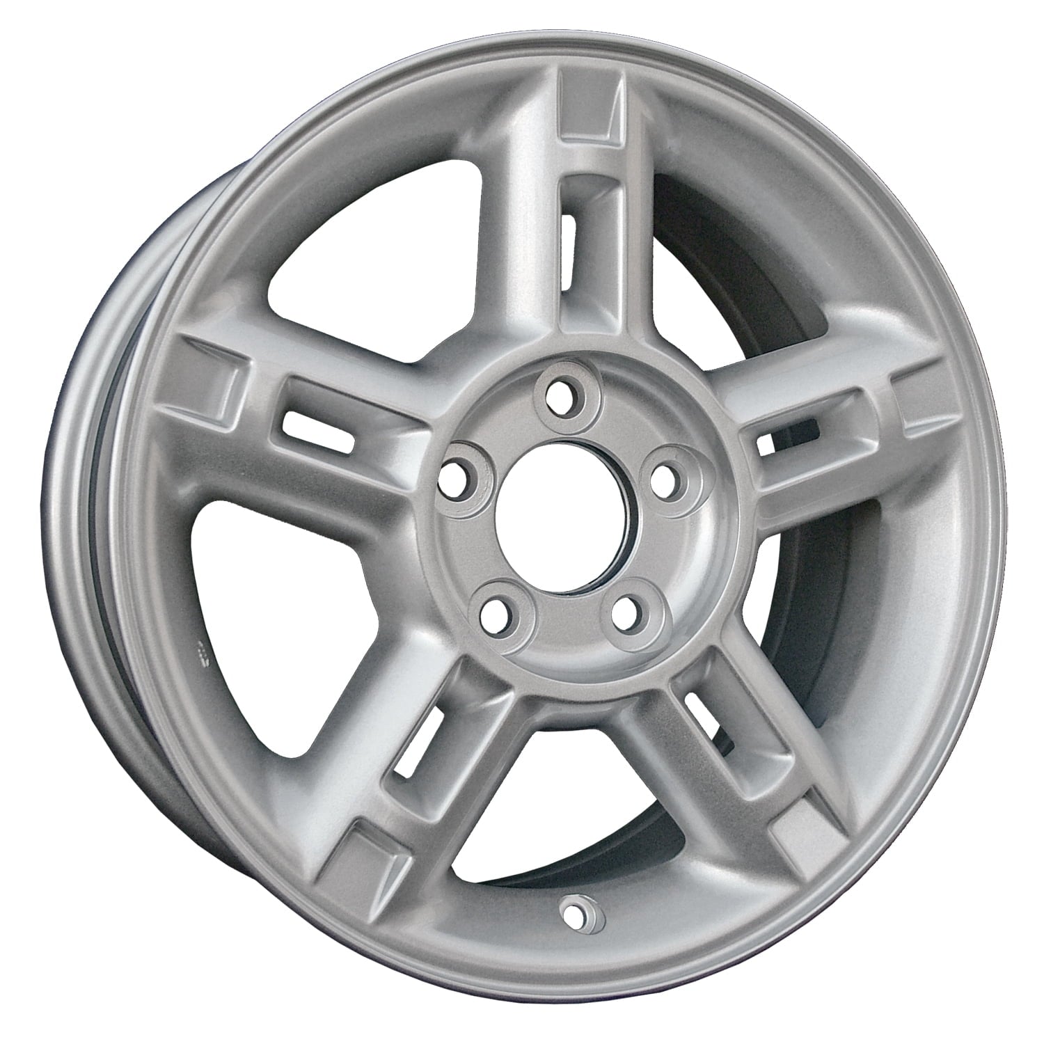 Aftermarket 2002-2005 Ford Explorer  16x7 Aluminum Alloy Wheel, Rim Sparkle Silver Full Face Painted - 3450