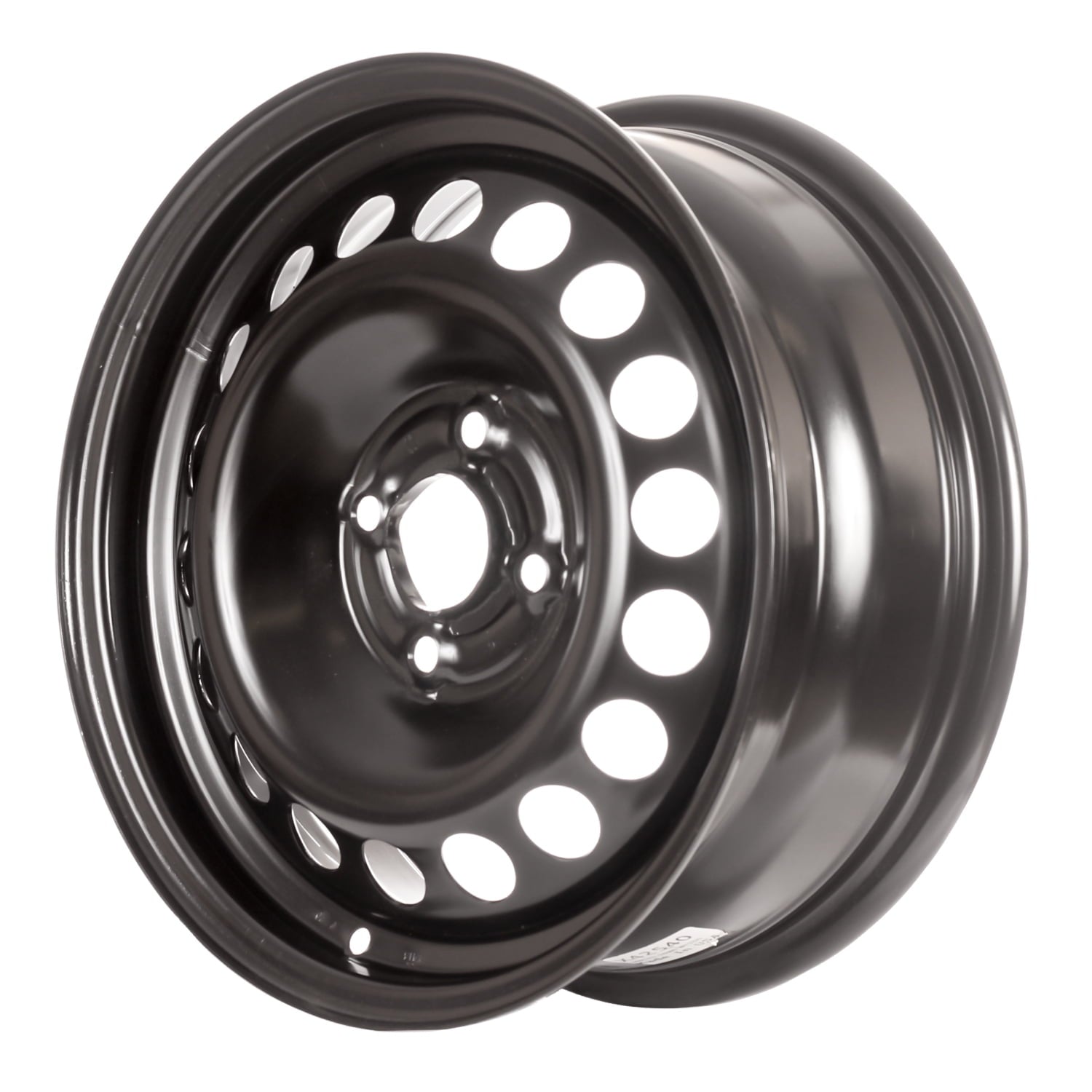 Aftermarket 2005-2010 Chevrolet Cobalt 15x6 Steel Wheel, Rim Flat Black Full Face Painted - 8077
