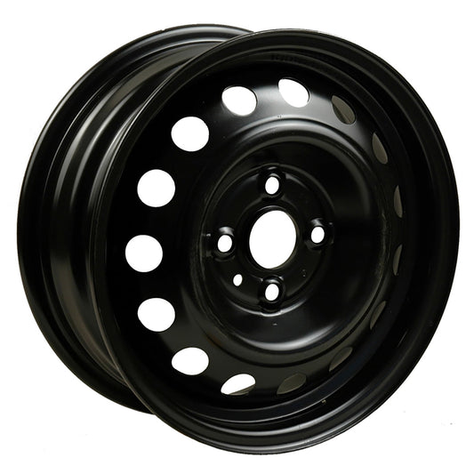Aftermarket 2006-2017 Hyundai Accent  14x5.5 Steel Wheel, Rim Black Full Face Painted - 74656