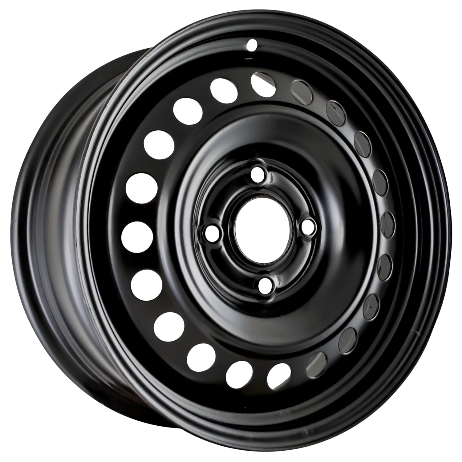 Aftermarket 2007-2013 Nissan Sentra 16x6.5 Steel Wheel, Rim Flat Black Full Face Painted - 62473
