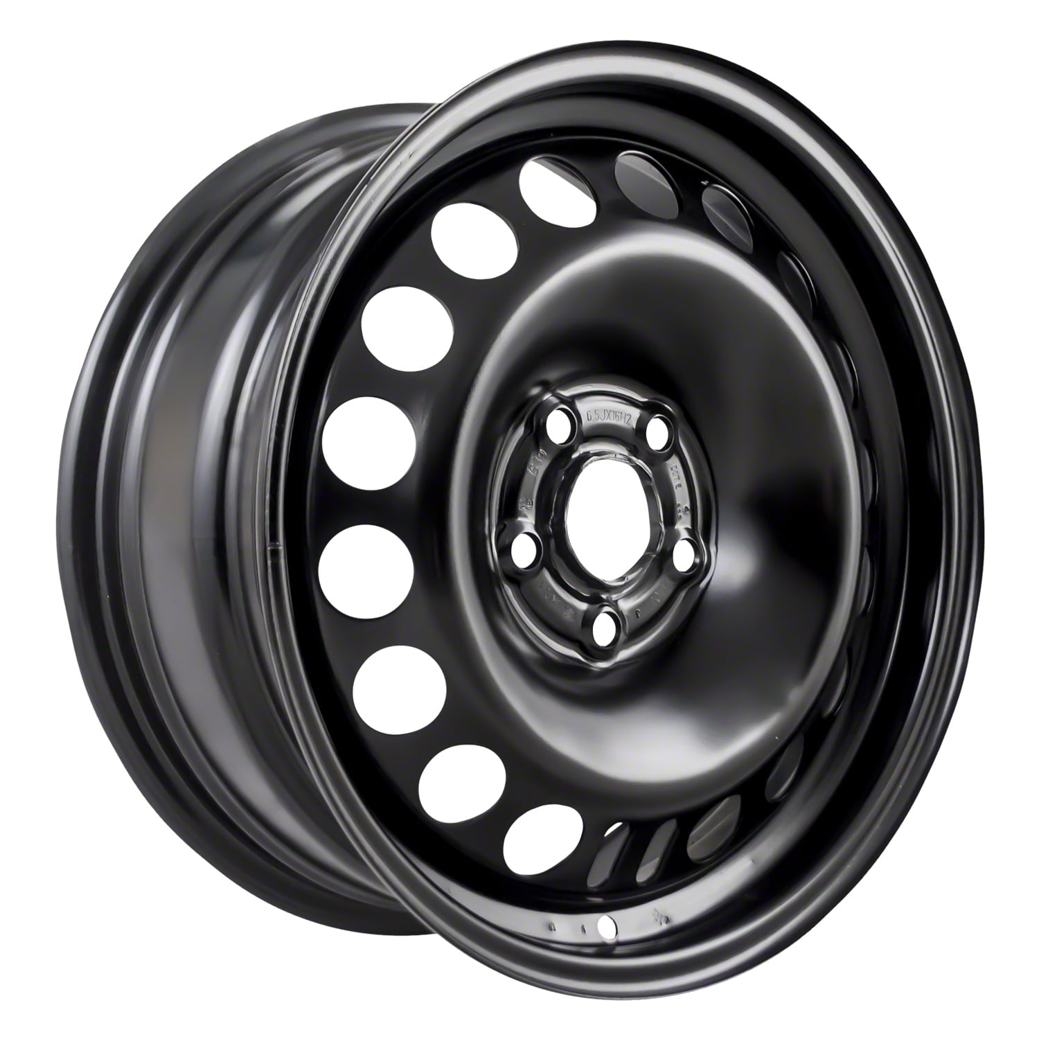 Aftermarket 2011-2015 Chevrolet Cruze 16x6.5 Steel Wheel, Rim Flat Black Full Face Painted - 5474