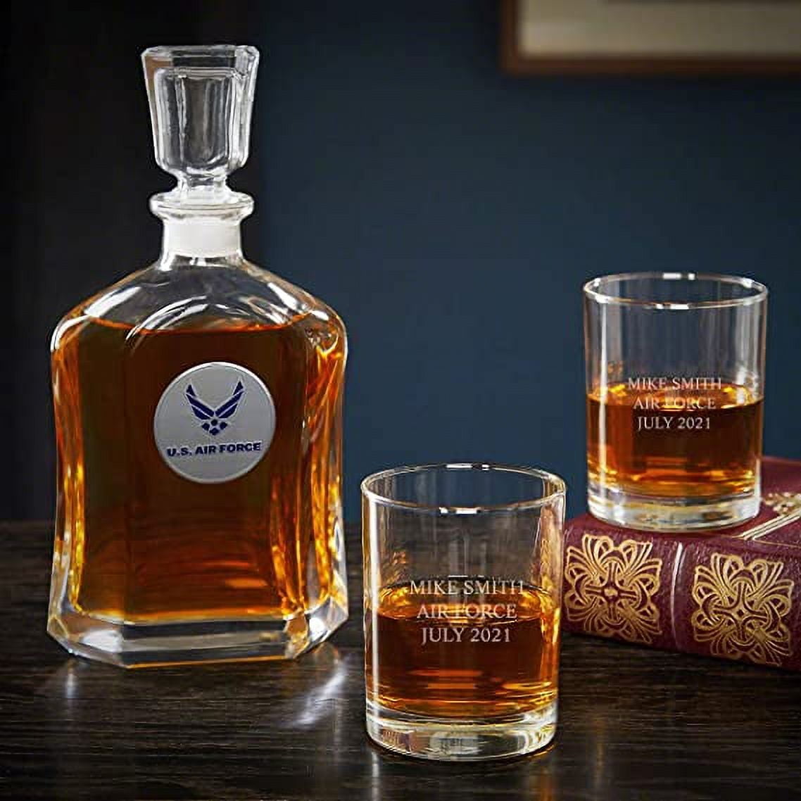 Air Force Juego de Decantador de Whisky Argos Personalizado