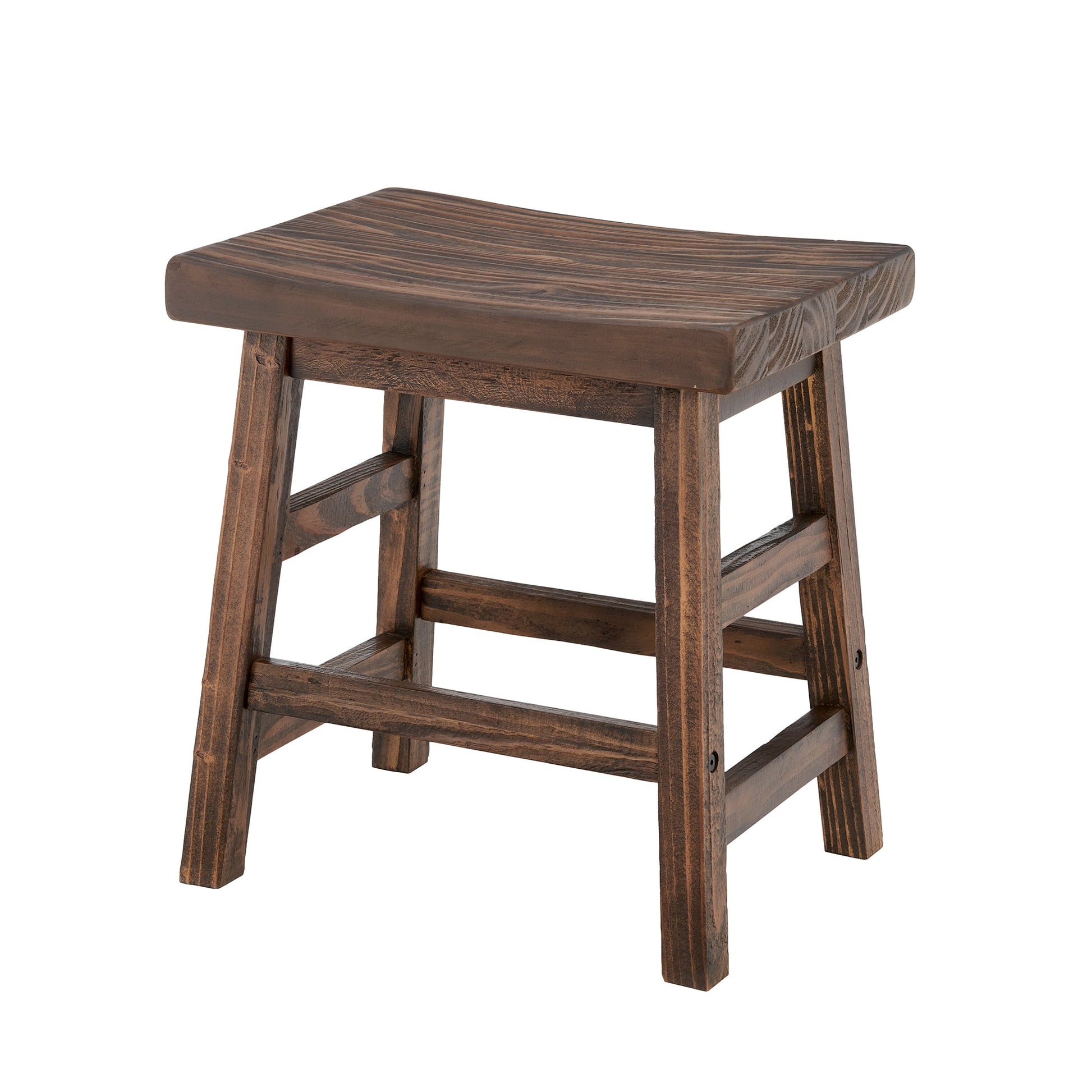 Alaterre Furniture Pomona 20" Solid Pine Wood Counter Height Barstool, Farmhouse Style, Natural Finish