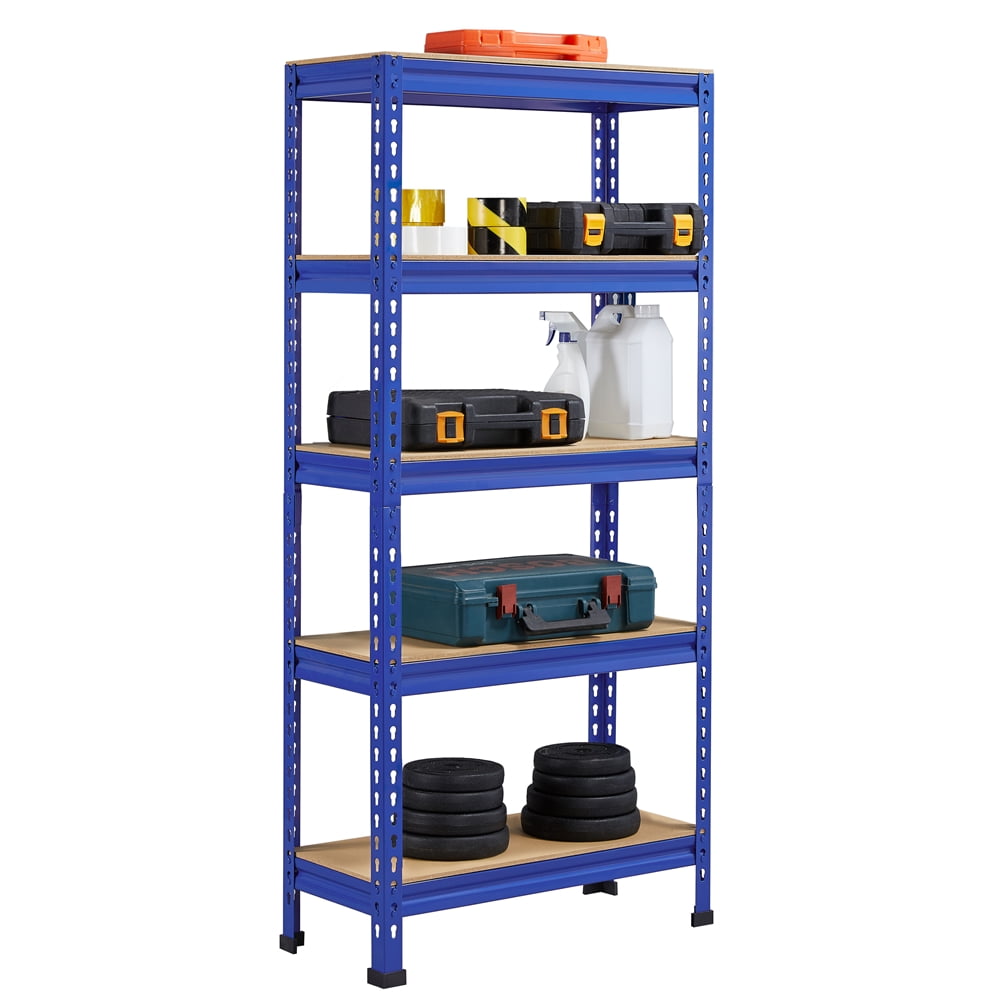 Alden Design EstanterÃ­a de Almacenamiento de Acero sin Tornillos y Ajustable de 5 Repisas, Azul, Soporta hasta 330 lb por Repisa