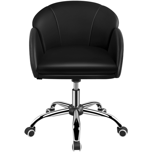 Alden Design Mid Back Height Adjustment and Rolling Office Desk Chair, Gray