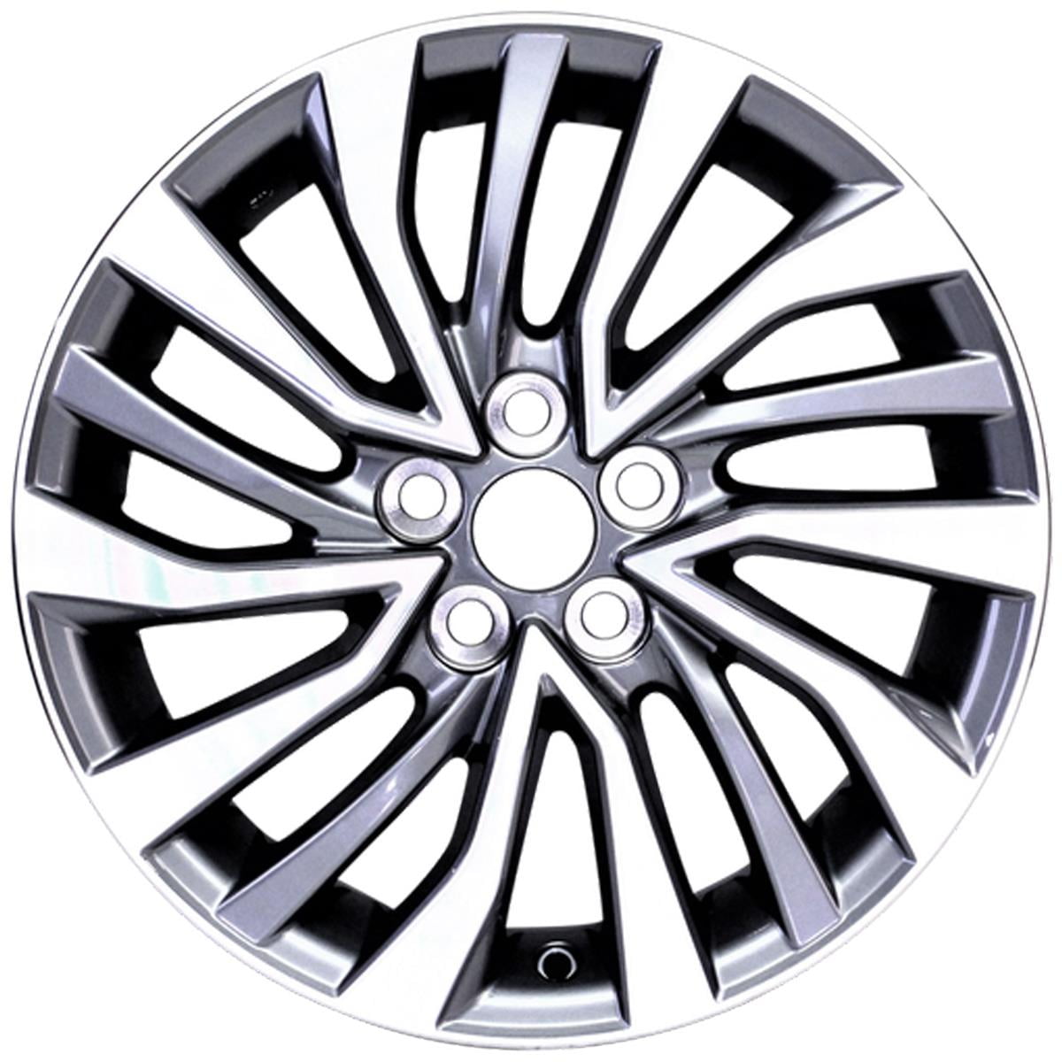 Aluminum Wheel Rim 16 inch for Toyota Corolla 2017-2019 5 Lug Gray Inlay