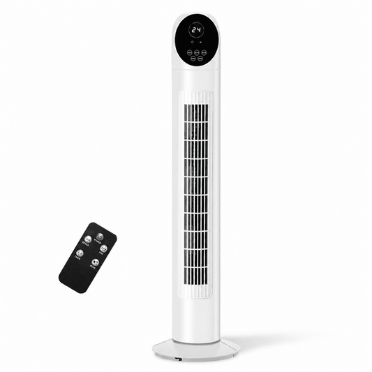 Alvantor 36 inch Tower Fan with Remote Control, Digital Display, 9H Timer and Oscillation, White