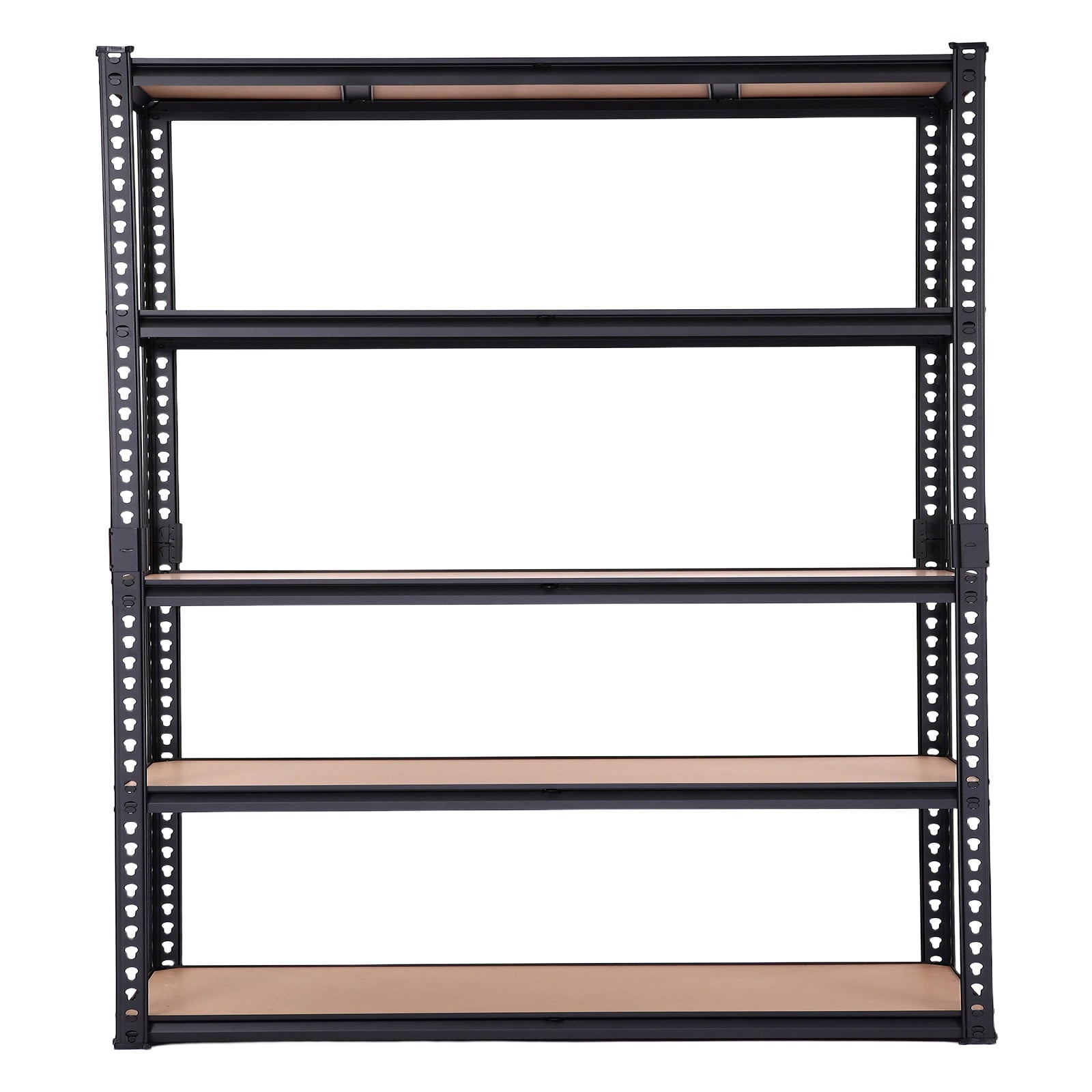 Alvantor 5-Tier Heavy Duty Shelving Unit 2000LBS, Black, 71" H x 39.4" W x 19.7" D