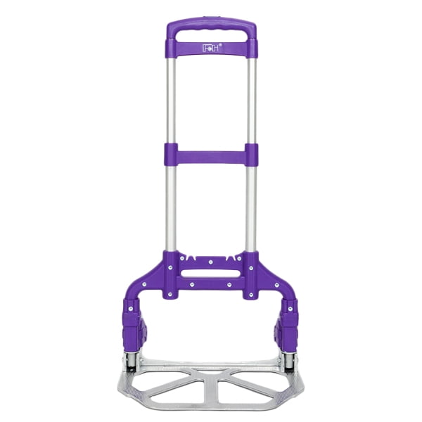Alvantor Black Folding Hand Truck with Telescopic Handle, Model 106-3A