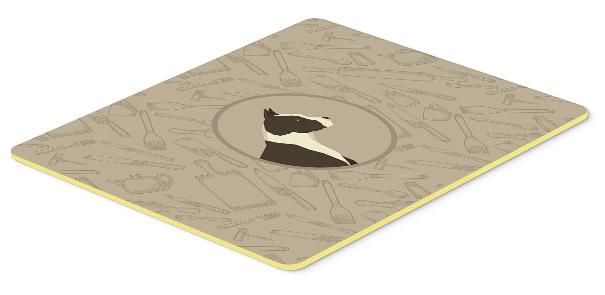 American Staffordshire Terrier In the Kitchen Kitchen or Bath Mat 24x36
