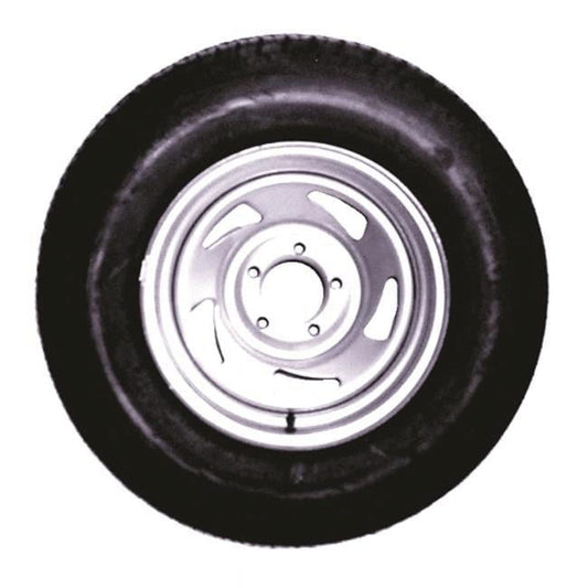 Americana Tire & Wheel 31967 Karrier ST175 & 80R13 Radial Tire & Wheel - Painted Silver Directional Rim