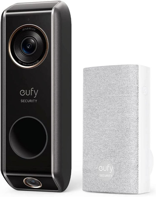eufy Security Video Doorbell (Wired) S330 with Chime, Dual Cam, Delivery Guard, Security Camera, 2K with HDR, No Monthly Fee