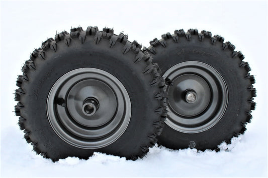 Antego Tire and Wheel (2) Ariens 07101238 13x4.10-6 Tire Wheel assy with non-directional Snow tire.