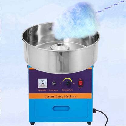 Aoile 1000W Commercial Cotton Candy Machine, Electric Candy Floss Maker with 20" Stainless Steel Bowl