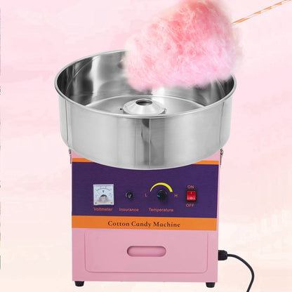 Aoile 1000W Commercial Cotton Candy Machine, Electric Candy Floss Maker with 20" Stainless Steel Bowl