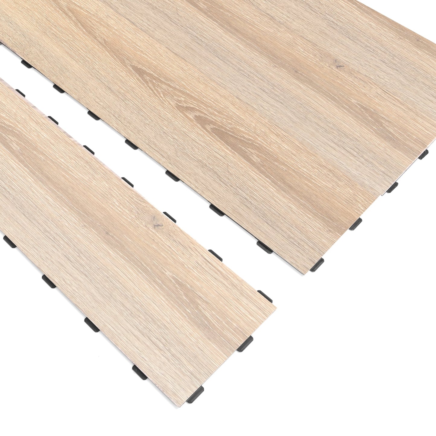Art3d 18-Pack 36" x 6" Interlocking Luxury Vinyl Flooring Tileï¼ŒCover 27 Sq. ft-Bali Teak