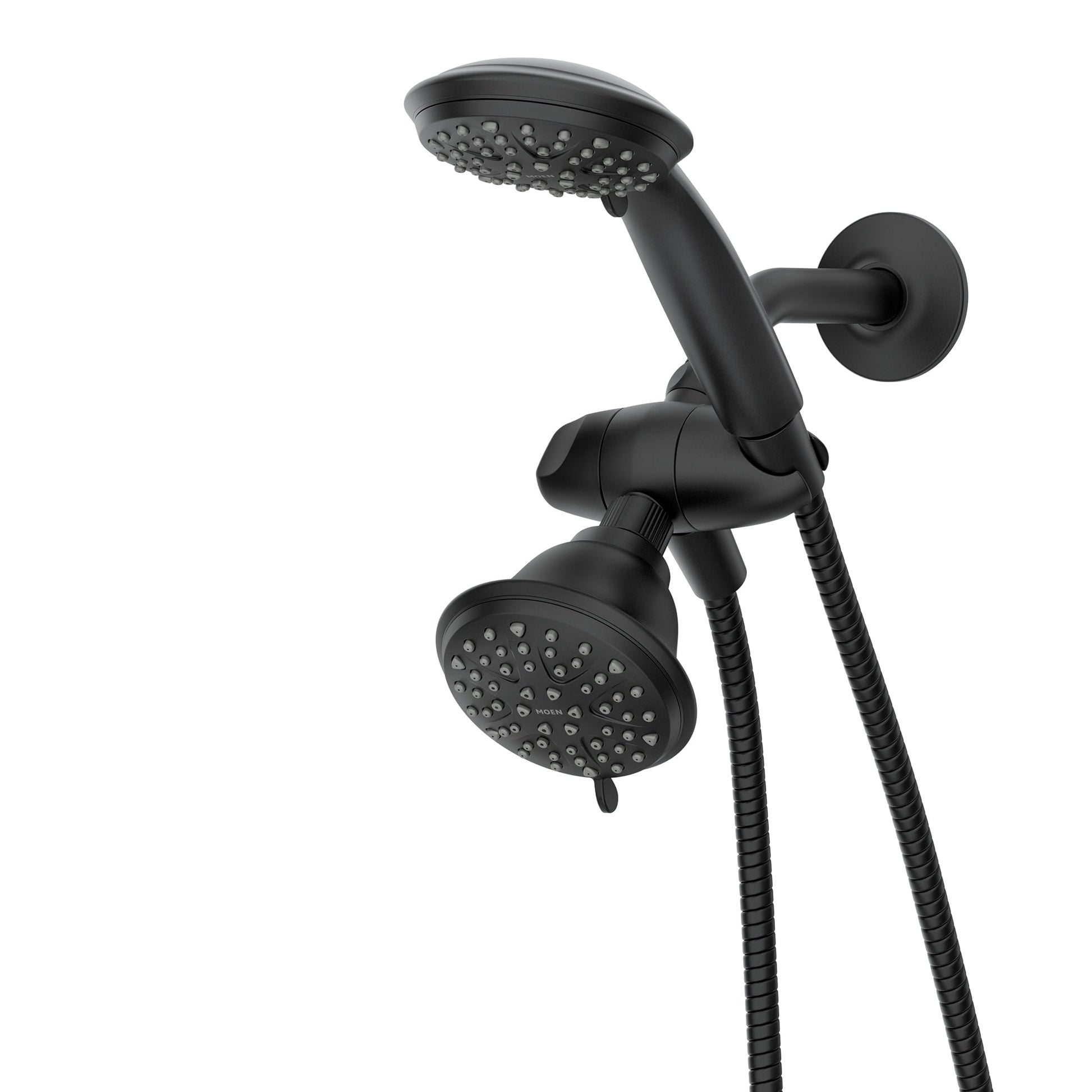 Attune 8-spray 4 in. Shower Head with Handheld Spray Combo in Matte Black