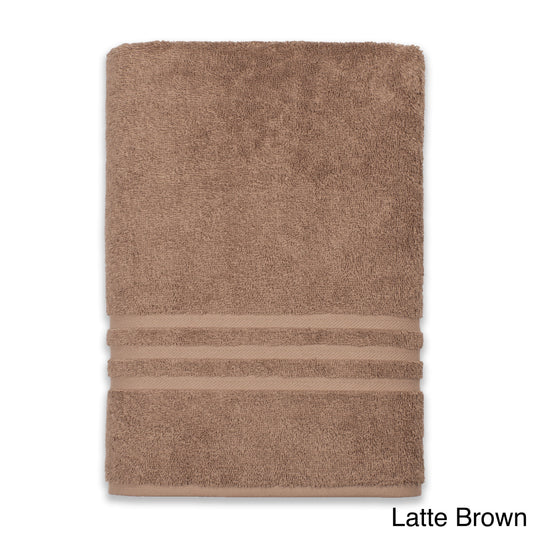 Authentic Hotel and Spa  Omni Turkish Cotton Terry Oversized Bath Sheet Latte